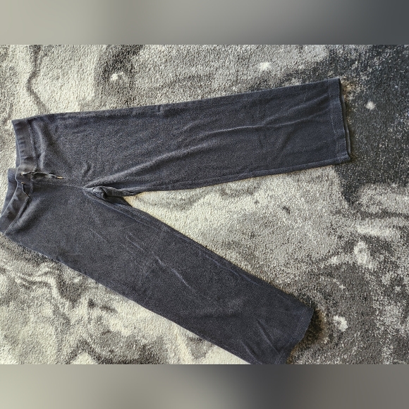 VS 2 Piece Black Terry Lounge Set L - Picture 2 of 13